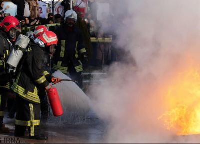 آتش سوزی در ساختمان اداری شهرداری پلدختر