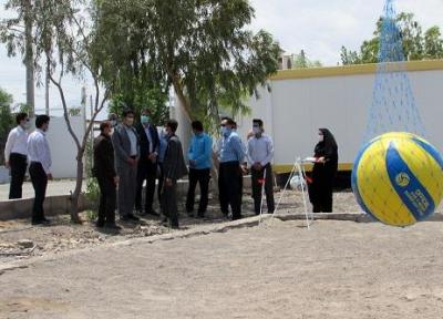 افتتاح زمین والیبال ساحلی خوابگاه دانشجویی دانشگاه علوم پزشکی بم