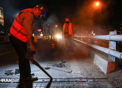 اینفوگرافیک ، آخرین شرایط پل های ماشین روی تهران ، بهسازی دو پل در جنوب غرب تهران