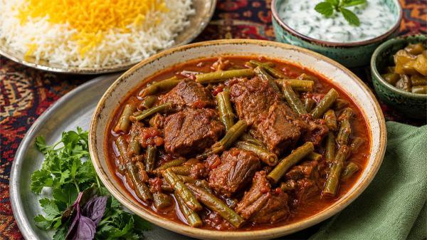 طرز تهیه خورشت لوبیا سبز با گوشت به همراه فوت وفن ها