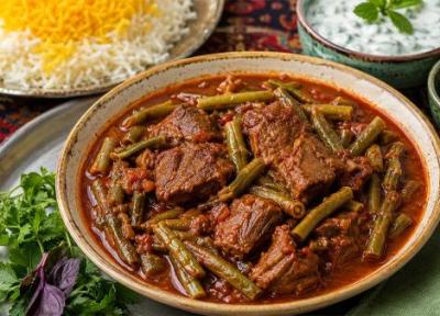 طرز تهیه خورشت لوبیا سبز با گوشت به همراه فوت وفن ها